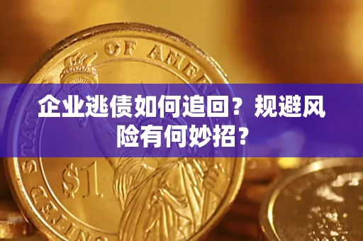 武汉企业逃债如何追回？规避风险有何妙招？