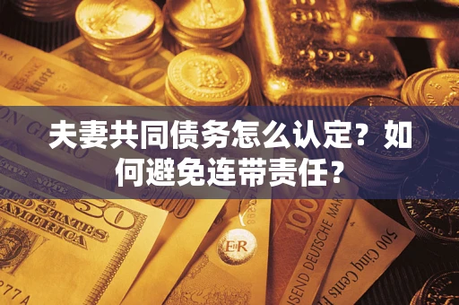 武汉夫妻共同债务怎么认定？如何避免连带责任？