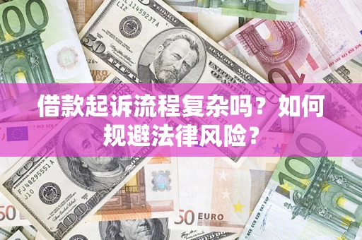 武汉借款起诉流程复杂吗？如何规避法律风险？