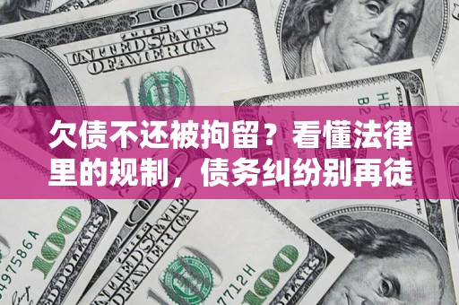 武汉欠债不还被拘留？看懂法律里的规制，债务纠纷别再徒劳奔波