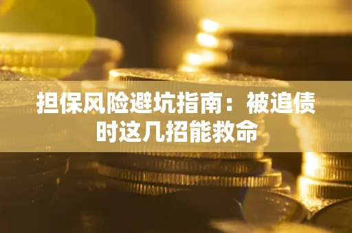 武汉担保风险避坑指南：被追债时这几招能救命