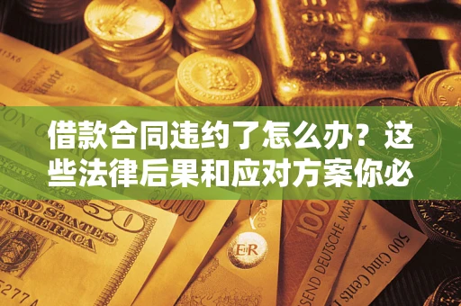 武汉借款合同违约了怎么办？这些法律后果和应对方案你必须知道