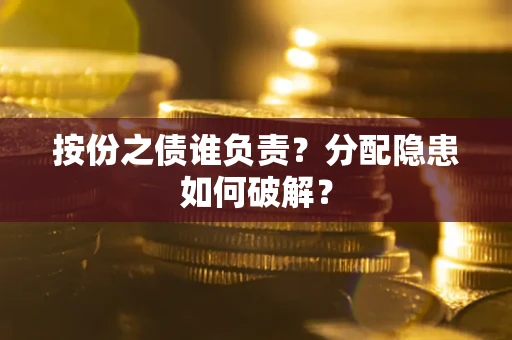 武汉按份之债谁负责？分配隐患如何破解？