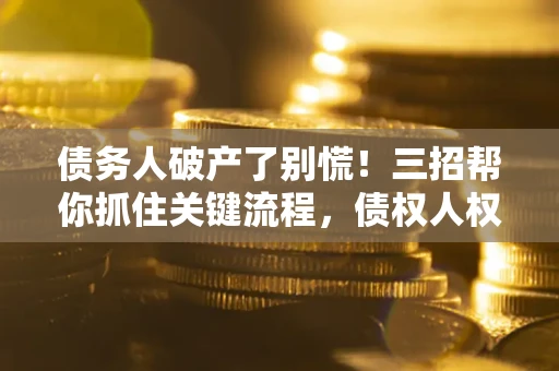武汉债务人破产了别慌！三招帮你抓住关键流程，债权人权益不再缩水