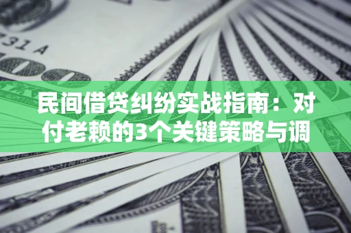武汉民间借贷纠纷实战指南：对付老赖的3个关键策略与调解盲区解析