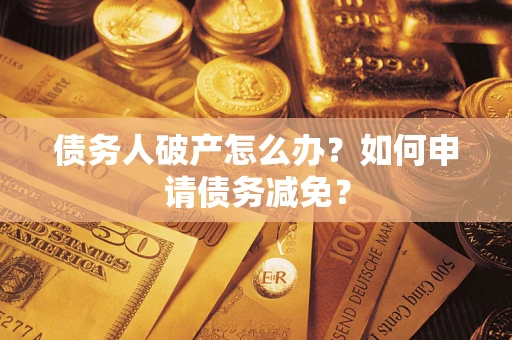 武汉债务人破产怎么办？如何申请债务减免？